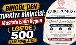 Bingöl’den Türkiye Birincisi: LGS’de 500 Tam Puan Aldı
