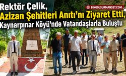 Rektör Çelik, Azizan Şehitleri Anıtı’nı Ziyaret Etti, Kaynarpınar Köyü’nde Vatandaşlarla Buluştu