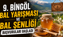 9. Bingöl Bal Yarışması ve Bal Şenliği Başvuruları Başladı