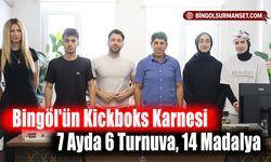Bingöl'ün Kickboks Karnesi: 7 Ayda 6 Turnuva, 14 Madalya