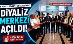 Adaklı Devlet Hastanesi’nde Diyaliz Merkezi Açıldı: 4 Cihazla Hizmet Başlıyor