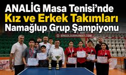 ANALİG Masa Tenisi’nde Kız ve Erkek Takımları Namağlup Grup Şampiyonu