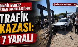 Bingöl Merkez Saray Mahallesi’nde Trafik Kazası: 7 Yaralı