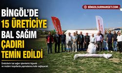 Bingöl’de 15 Üreticiye Bal Sağım Çadırı Temin Edildi