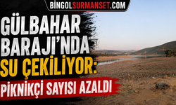 Gülbahar Barajı’nda Su Çekiliyor: Piknikçi Sayısı Azaldı