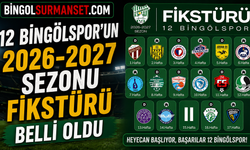 12 Bingölspor’un 2026-2027 Sezonu Fikstürü Belli Oldu