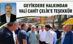 Geyikdere Halkından Vali Cahit Çelik’e Teşekkür