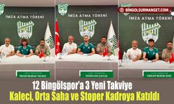 12 Bingölspor’a 3 Yeni Takviye: Kaleci, Orta Saha ve Stoper Kadroya Katıldı