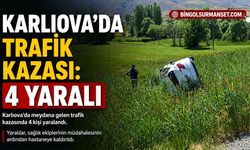 Karlıova’da Trafik Kazası: 4 Yaralı