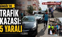 Bingöl’de Trafik Kazası: 5 Yaralı
