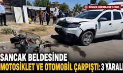 Sancak Beldesinde Motosiklet ve Otomobil Çarpıştı: 3 Yaralı