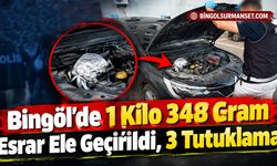 Bingöl’de 1 Kilo 348 Gram Esrar Ele Geçirildi, 3 Tutuklama