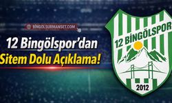 12 Bingölspor’dan Sitem Dolu Açıklama!
