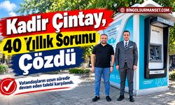 Kadir Çintay, 40 Yıllık Sorunu Çözdü