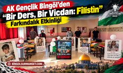 AK Gençlik Bingöl’den “Bir Ders, Bir Vicdan: Filistin” Farkındalık Etkinliği