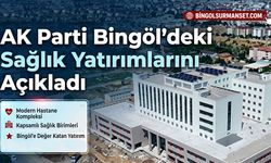 AK Parti Bingöl'deki Sağlık Yatırımlarını Açıkladı