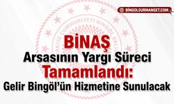 BİNAŞ Arsasının Yargı Süreci Tamamlandı: Gelir Bingöl’ün Hizmetine Sunulacak