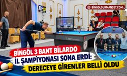 Bingöl 3 Bant Bilardo İl Şampiyonası Sona Erdi: Dereceye Girenler Belli Oldu