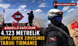 Bingöllü Dağcıdan 4.123 Metrelik Sıppa Durek Zirvesinde Tarihi Tırmanış
