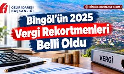 Bingöl’ün 2025 Vergi Rekortmenleri Belli Oldu