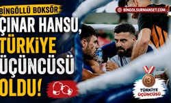 Bingöllü Boksör Çınar Hansu, Türkiye Üçüncüsü Oldu