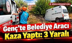 Genç’te Belediye Aracı Kaza Yaptı: 3 Yaralı