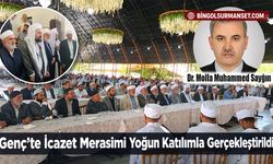 Genç’te İcazet Merasimi Yoğun Katılımla Gerçekleştirildi
