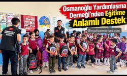 Osmanoğlu Yardımlaşma Derneği’nden Eğitime Anlamlı Destek