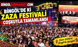 Bingöl'de ki Zaza Festivali Coşkuyla Tamamlandı