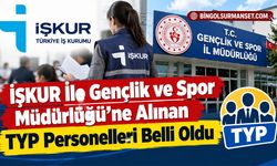 İŞKUR İle Gençlik ve Spor Müdürlüğü'ne Alınan TYP Personelleri Belli Oldu