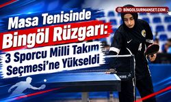 Masa Tenisinde Bingöl Rüzgarı: 3 Sporcu Milli Takım Seçmesi’ne Yükseldi