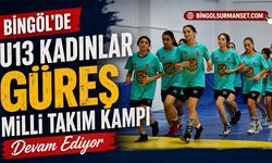 U13 Kadınlar Güreş Milli Takım Kampı Bingöl’de Devam Ediyor