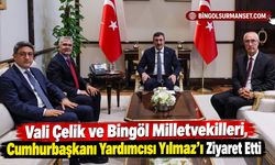 Vali Çelik ve Bingöl Milletvekilleri, Cumhurbaşkanı Yardımcısı Yılmaz’ı Ziyaret Etti