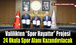 Valilikten “Spor Hayattır” Projesi: 24 Okula Spor Alanı Kazandırılacak
