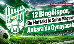 12 Bingölspor, Bu Haftaki İç Saha Maçını Ankara’da Oynayacak