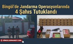 Bingöl'de Jandarma Operasyonlarında 4 Şahıs Tutuklandı