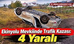 Ekinyolu Mevkiinde Trafik Kazası: 4 Yaralı