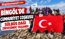 Bingöl'de Cumhuriyet Coşkusu Sülbüs Dağı Zirvesinde Yaşandı