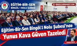 Eğitim-Bir-Sen Bingöl 1 Nolu Şubesi’nde Kava Güven Tazeledi