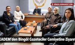 KADEM’den Bingöl Gazeteciler Cemiyetine Ziyaret