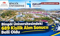 Bingöl Üniversitesindeki 689 Kişilik Alım Sonucu Belli Oldu