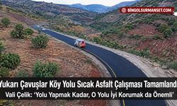 Yukarı Çavuşlar Köy Yolu Sıcak Asfalt Çalışması Tamamlandı