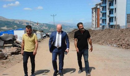 Yedisu’daki TOKİ’lerde çalışmalar devam ediyor