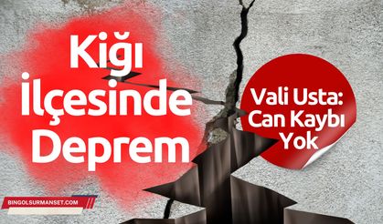 Bingöl Kiğı’da 4.3’lük Deprem