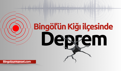 Bingöl'ün Kiğı ilçesinde Deprem