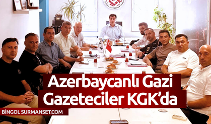 Azerbaycanlı Gazi Gazeteciler KGK’da