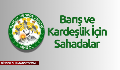 Bingöl’de “Barış ve Kardeşlik Turnuvası” Final Maçı Başlıyor