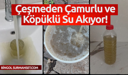 Dilektepe Köyü’nde İçme Suyu Çilesi: Çeşmeden Çamurlu ve Köpüklü Su Akıyor!