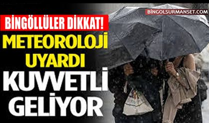 Bingöl İçin Kritik Hava Uyarısı: Kuvvetli Yağış Geliyor