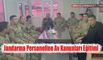 Jandarma Personeline Av Kanunları Eğitimi